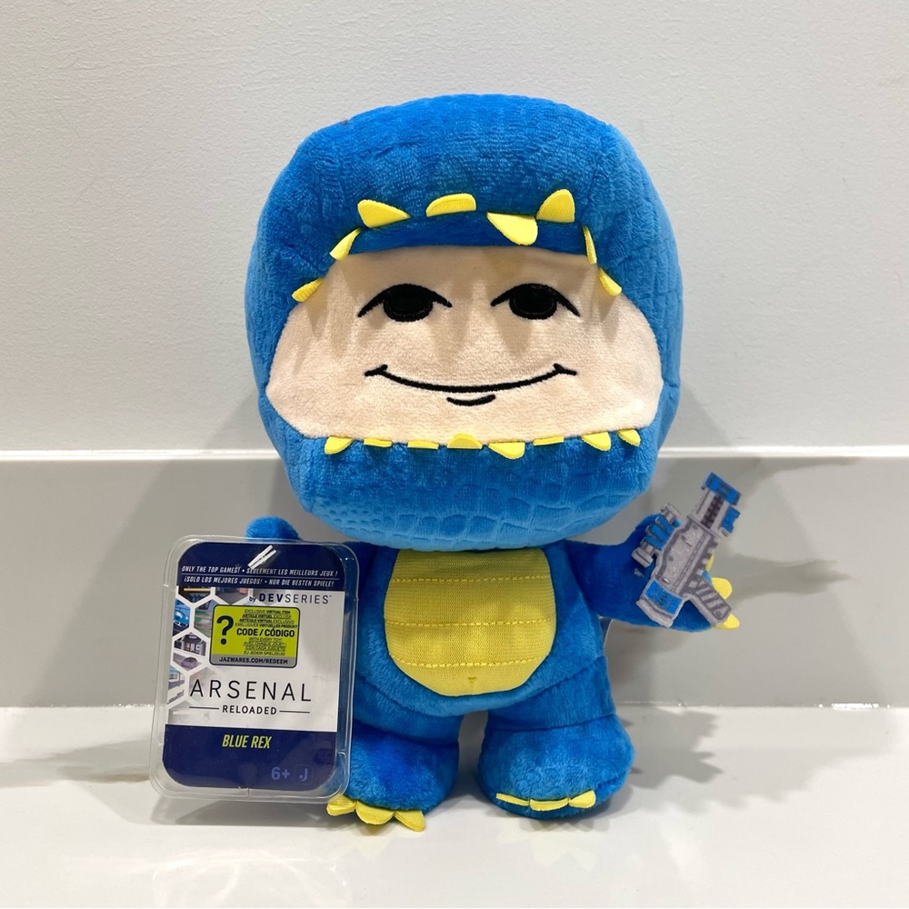 NEW Devseries 8” Arsenal Reloaded Blue Rex Plush